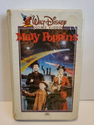 Walt Disney Home Video Mary Poppins Vintage Clamshell Vhs Tape