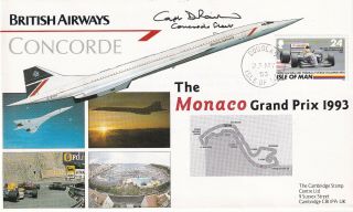 Ba Concorde The Monaco Grand Prix 1993 Signed By Capt D Rowland Concorde Pilot
