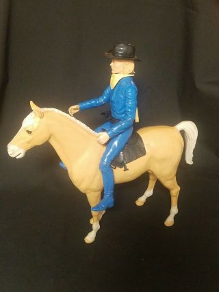 Marx Johnny Best Of West " General Custer " 1968 Thunderbolt Palomino Horse