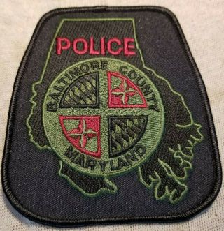 Md Baltimore County Maryland Police Patch
