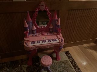 Disney Princess Enchanted Musical Keyboard Vanity Piano With Sounds