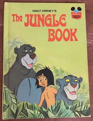 Disney’s Wonderful World Of Reading - The Jungle Book,  1974 Hc