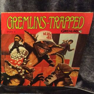 1984 Disney Productions’ Gremlins - Trapped 4 Read Along Story Record & Book