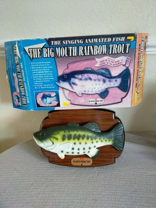 The Big Mouth Rainbow Trout Singing Animated Fish Wall Plaque