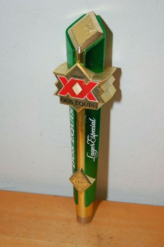 Dos Equis Xx Lager Especial Beer Tap Handle - 12.  5 " Tall