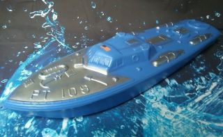 Empire Plastics 1960s J.  F.  K.  Pt - 109 Blue Blow Mold Toy Boat