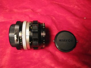 Vintage Nikon Japan Nippon Kogaku Nikkor - O Auto 1:2 F=35mm F Camera Lens
