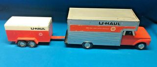 ⭐️ Vintage Nylint U - Haul Toy Truck Van And Trailer⭐️