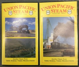 Union Pacific Steam Vol 1 & 2 Vhs Tapes Greg Scholl 1989