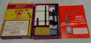 Vintage - Lufkin - Magnetic Base Indicator Holder - 150 - In Orig Box