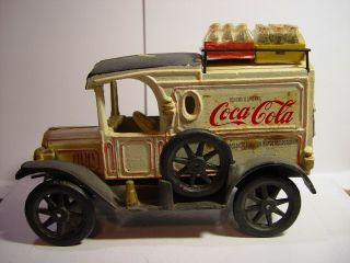 Vintage Coca Cola Cast Iron Delivery Truck With 24 Cokes In Cases Taiwan Msr
