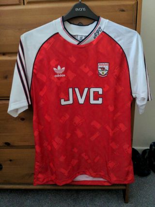 Vintage Arsenal 1991 " League Champions 1990/91 " Adidas Shirt Large
