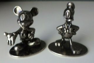 Disney Mickey Mouse & Donald Duck Metal Mini Figures - Set Of 2