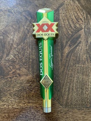 Dos Equis Xx Lager Especial Beer Tap Handle - 12.  5 Inch Cerveza Bar Keg