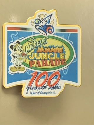 Disney 2001 Press Event - 100 Years Of Magic - Jmmin Jungle Parade Pin - Pins
