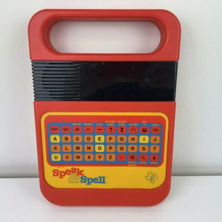 Vintage Speak & Spell Texas Instruments Electronic Educational Toy 80s Retro
