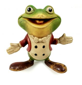 Vintage 1948 Froggy The Gremlin Rempel Rubber Squeak Toy 5 " Ed Mcconnell