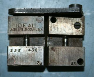 Vintage Lyman Ideal 225438 Rifle Bullet Mold,  43gr,  Gas Checked,  Single Cavity