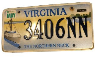 Virginia Northern Neck License Plate