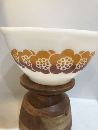 Vintage Agee Pyrex “honey Flower” Mixing Bowl 18cm 8 Inch