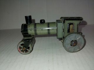 Vintage German Penny Toy Tin Steam Roller