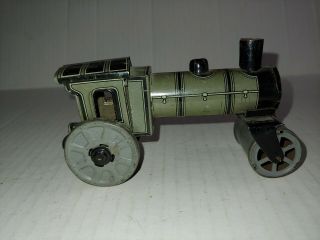 Vintage German Penny Toy Tin Steam Roller 3