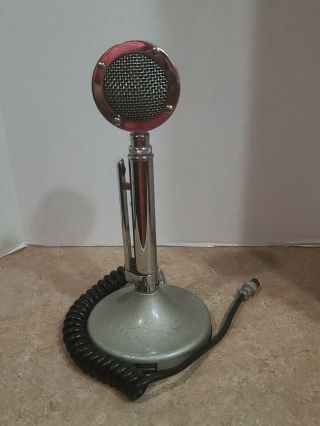 Vintage Astatic D - 104 Cb Radio Microphone With Model T - Ug8 Stand