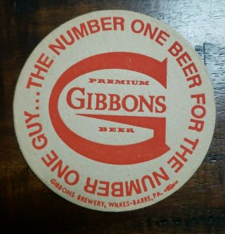 50 Gibbons The Number One Beer For The Number One Guy Beer Coasters