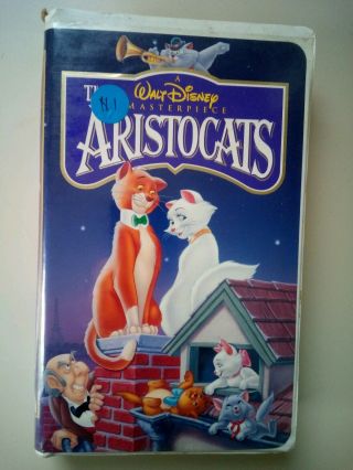The Aristocats (vhs,  1998,  Clamshell) A Walt Disney Masterpiece -