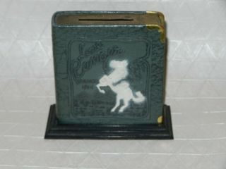 Vintage Lone Ranger Strong Box Still Coin Bank Complete With Key And Base 1938