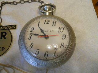 vintage spartus bar clock with close and open sign 2