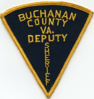 Very Old Vintage Buchanan County Virginia Deputy Sheriff Police Patch