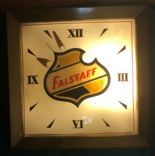 Vintage Falstaff Lighted Beer Clock