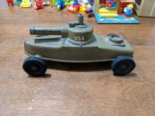 Vintage Big Bang Motor Tank Cannon Toy Conestoga