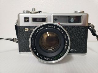 Vintage Yashica Electro 35 Gsn 35mm Camera W/ Case Yashinon Dx 45mm Lens