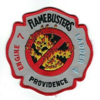 Providence Ri Rhode Island Fire Dept.  Engine 7 Ladder 4 Flamebusters Patch