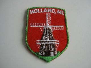 Vintage Holland Michigan Windmill Cloth Patch Unsewn Bis
