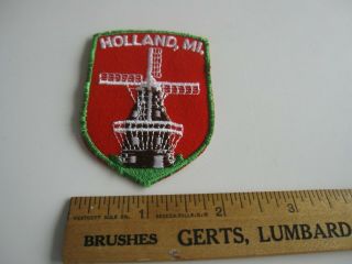 Vintage Holland Michigan Windmill Cloth Patch Unsewn BIS 2