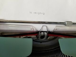 Vintage Olivetti Underwood Studio 44 Typewriter with Case,  Made in Spain 3