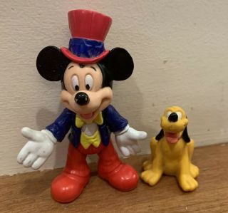 Mcdonalds Mickey Mouse Toy/cake Topper.  Epcot,  Mickey Pluto Friends Disney World