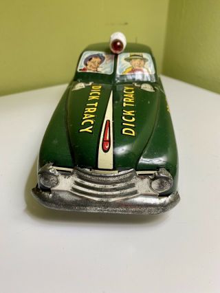Exceptional Vintage Marx 1949 Tin Toy Wind Up/battery Dick Tracy Squad Car