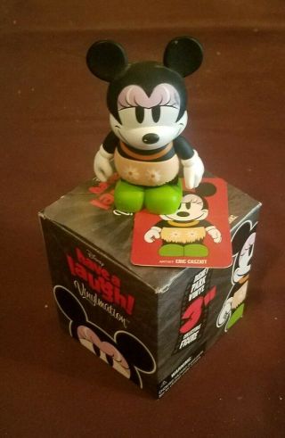 Disney Vinylmation 3 " Hawaii Hawian Hula Minnie Mouse W/ Card And Box