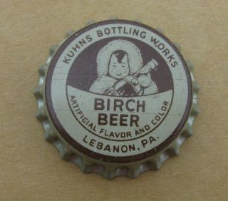 Clicquot Club Birch Beer Soda Cap Lebanon Pa Pennsylvania Kuhns Bot