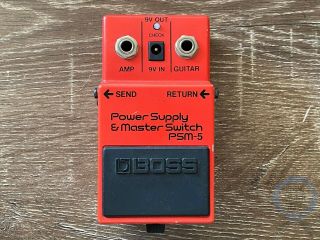 Boss Psm - 5,  Power Supply,  Made In Japan,  1988 (nov) Vintage Guitar Effect Pedal