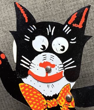 Vintage German Tin Lithograph Krazy Kat Felix Toy Black Cat Mouse Litho 3