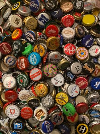 1000,  Assorted (65,  Different) Beer Bottle Caps Many Colors J