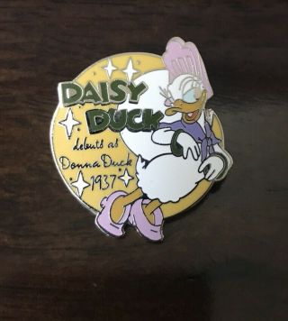 Disney Pin Countdown Millennium Daisy Duck Donna Debuted 1937 Vintage Souvenir