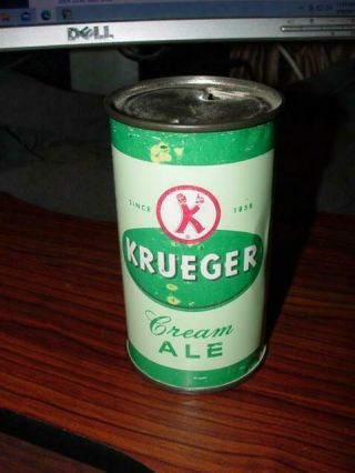 Vintage Flat Top Beer Can - Krueger Cream Ale - Newark Nj - Decent