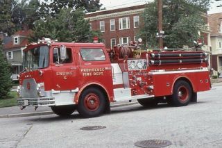 Providence Ri Engine 5 1974 Mack Cf Pumper - Fire Apparatus Slide