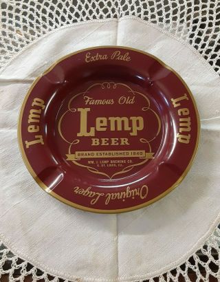 Lemp Beer Ash Tray Extra Pale Lager Lemp Brewing St Louis Mo